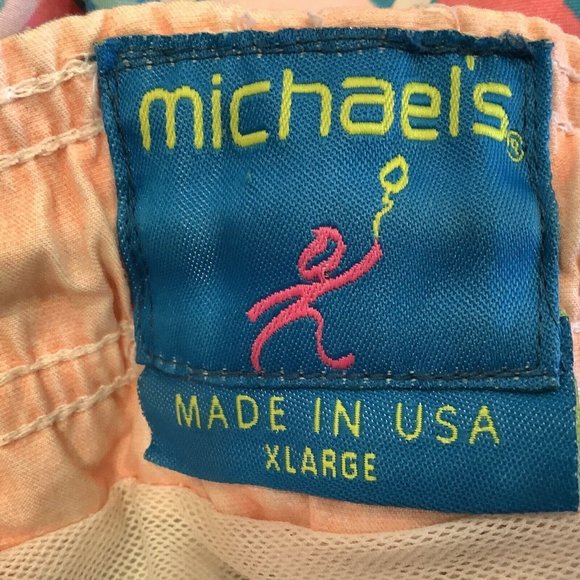 Michael’s Swim Shorts Trunks Size Extra Large Colorful Sailboats Made In USA - Picture 8 of 10